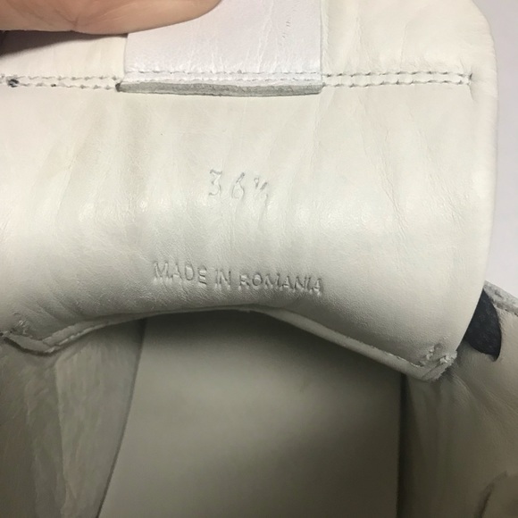 Rag & Bone Color Block Leather Hi Top Sneakers - Picture 2 of 6